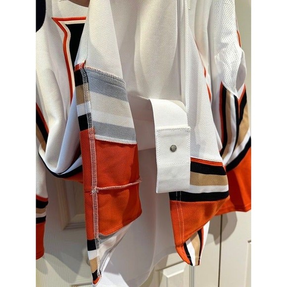 NWT Authentic NHL Anaheim Ducks Adidas Away Hockey Jersey EBUG Tom Hodges 68 3XL - Picture 10 of 12